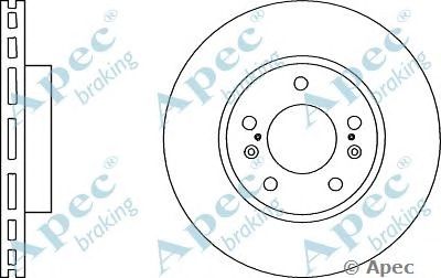 APEC BRAKING dsk3080 -  Тормозной диск